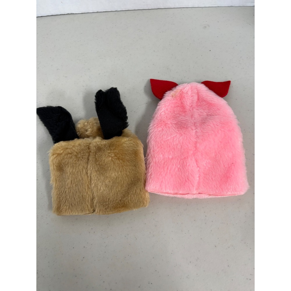 Vintage Sheram Puppets Inc Dog and Pig Plush Hand Puppets Faux Fur Made‎ in USA - Picture 4 of 5